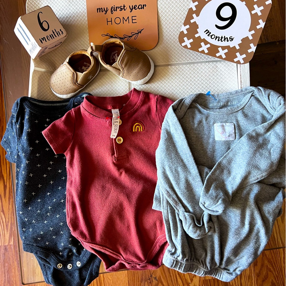 4 pc baby boy 3-9 month bundle